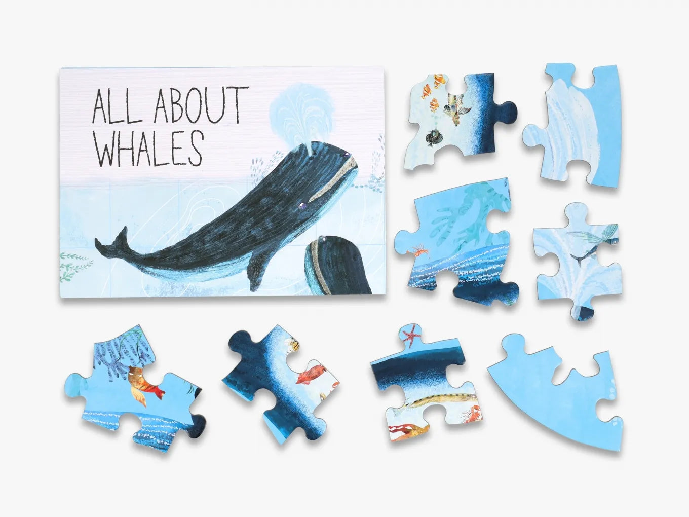 The Big Belly of the Whale shaped jigsaw puzzle (70 pieces)