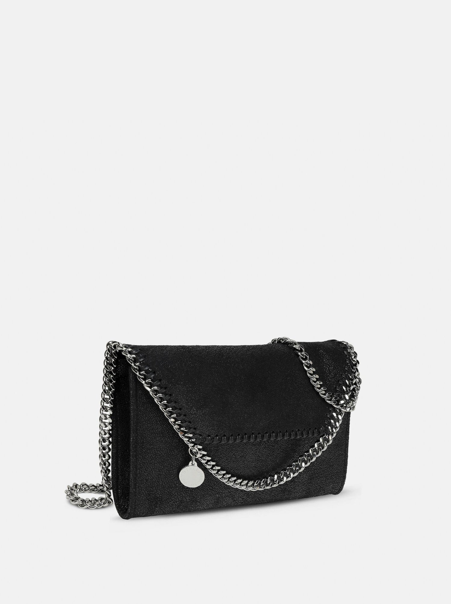 STELLA MCARTNEY: Mini Crossbody Eco Shaggy Deer, black