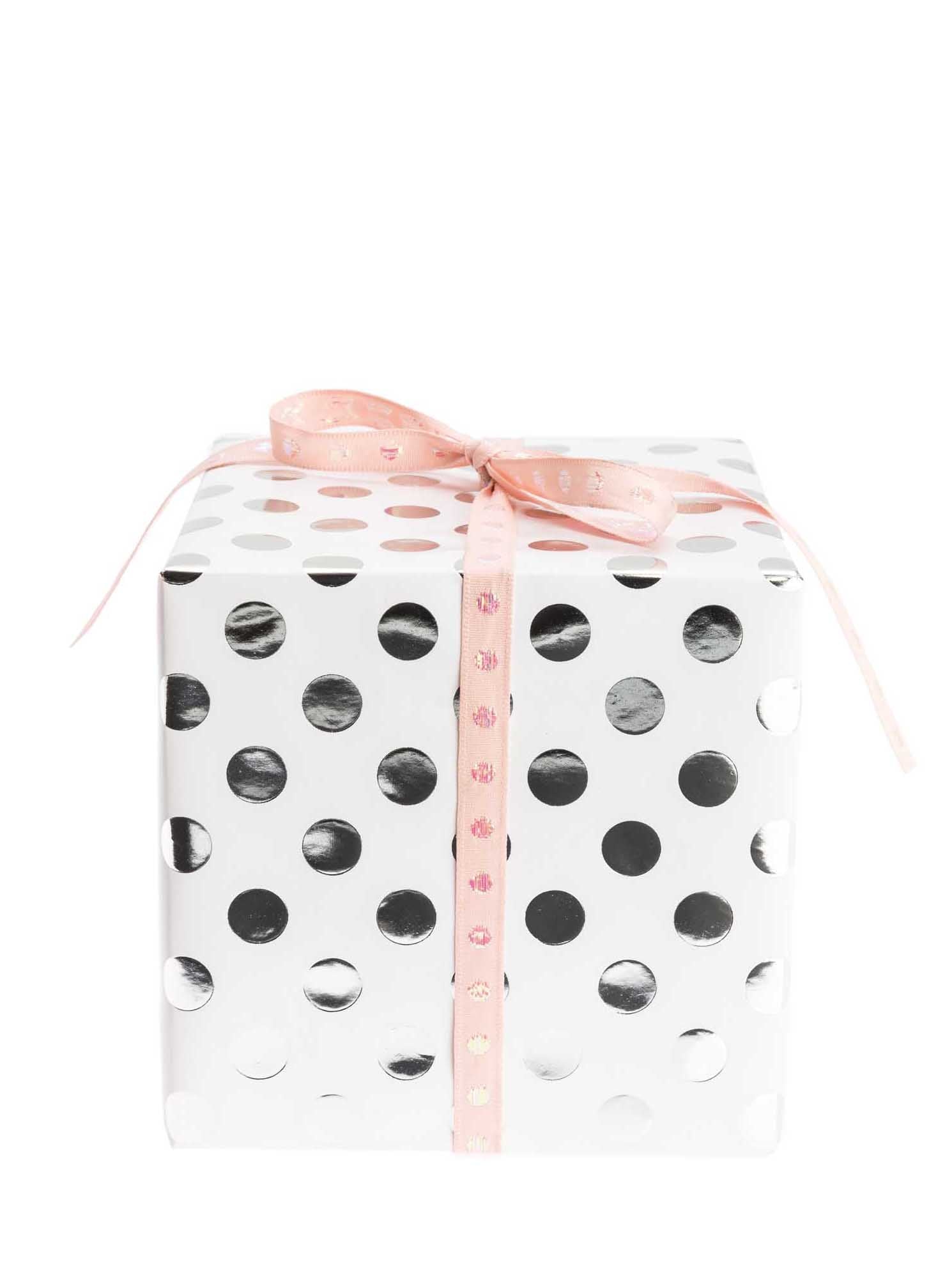 Dot wrapping paper, white/silver