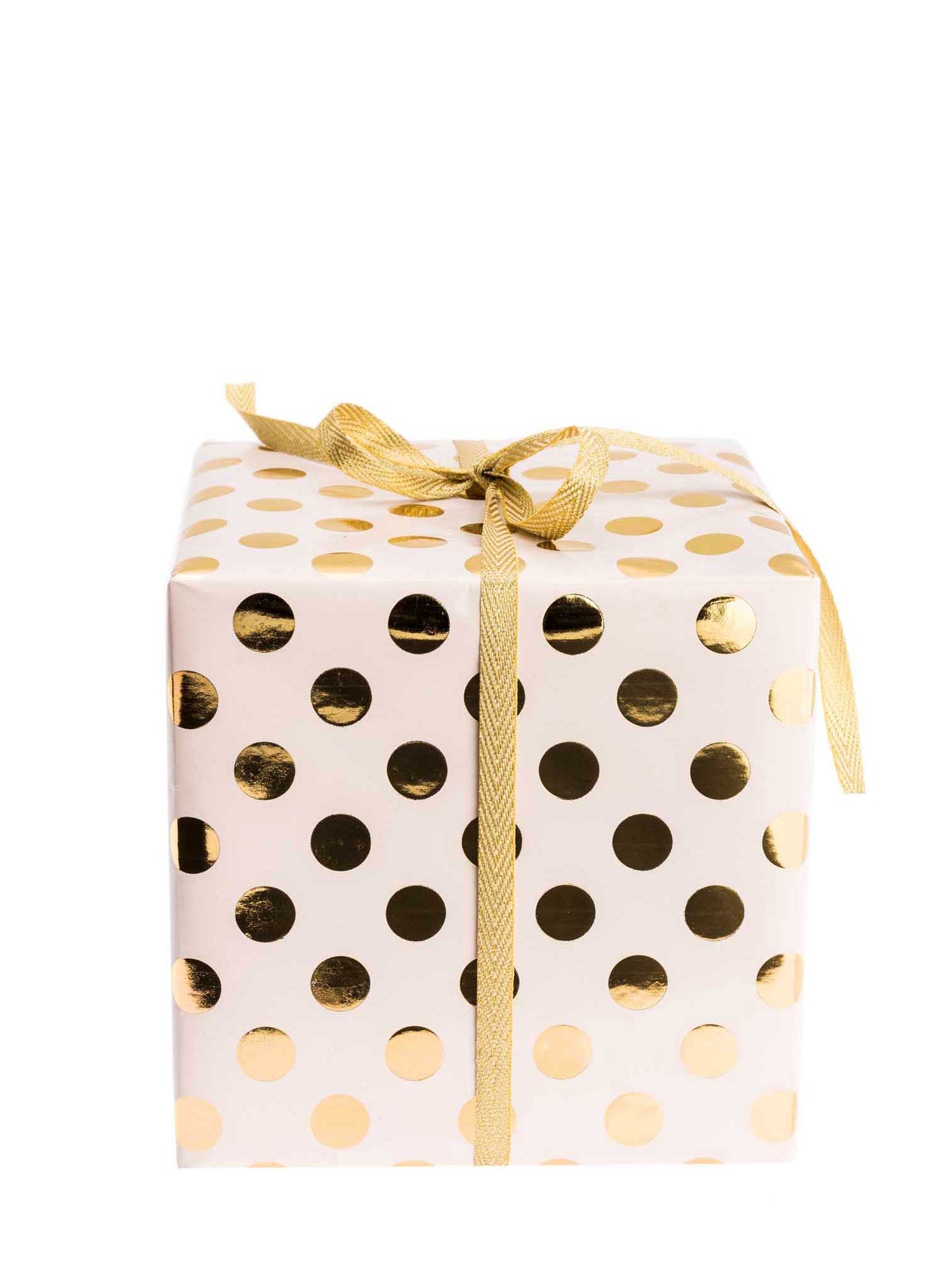 Dot wrapping paper, rose/gold (2m)