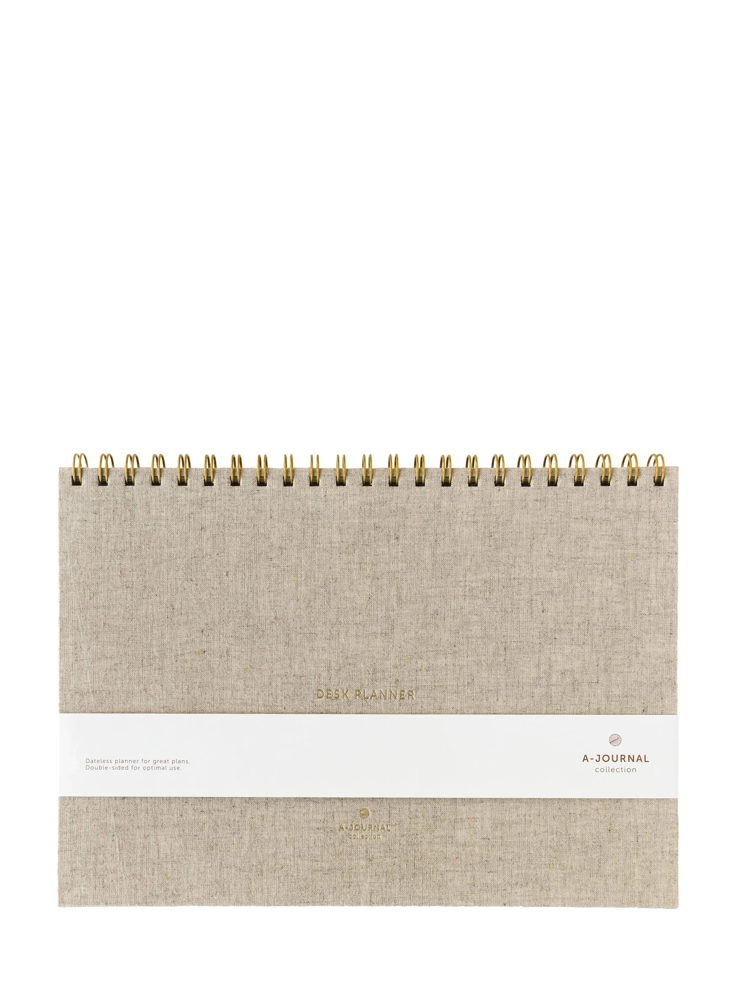 Linen Deskplanner, beige