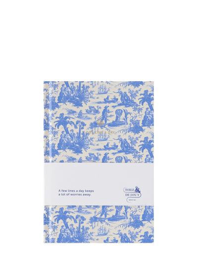 One line a day journal, Blue toile de Jouy
