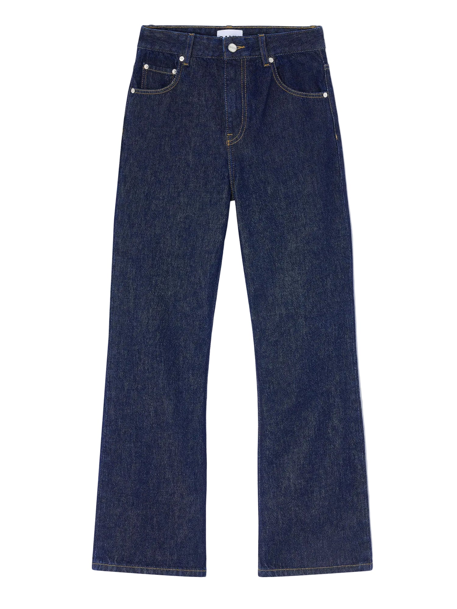 Betzy mid-rise cropped jeans, dark blue rinse