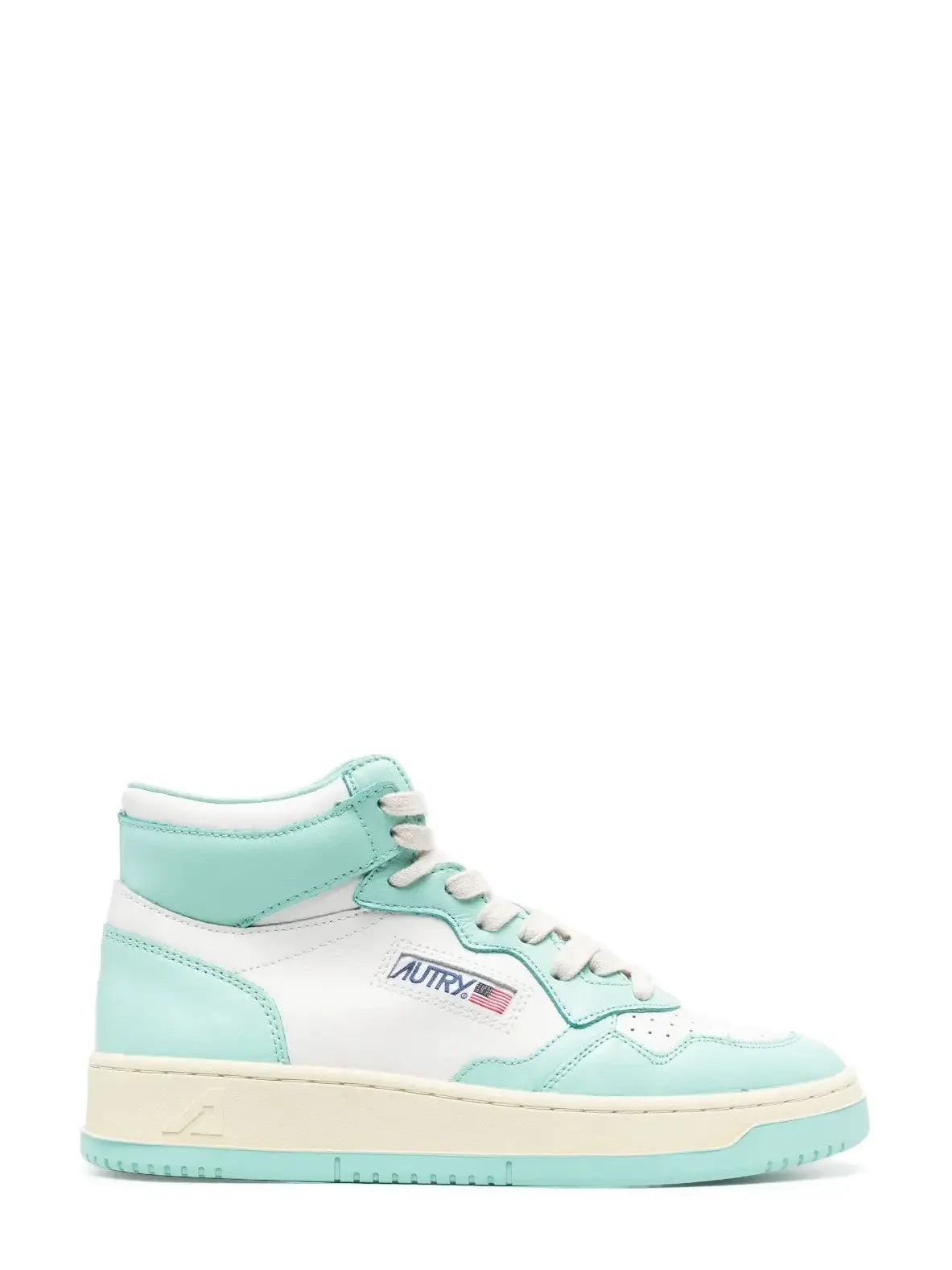 Medalist high-top sneakers, turquoise