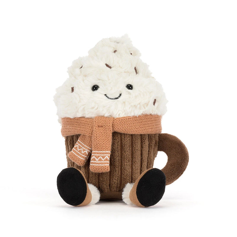 Amuseables Scarffles hot chocolate soft toy