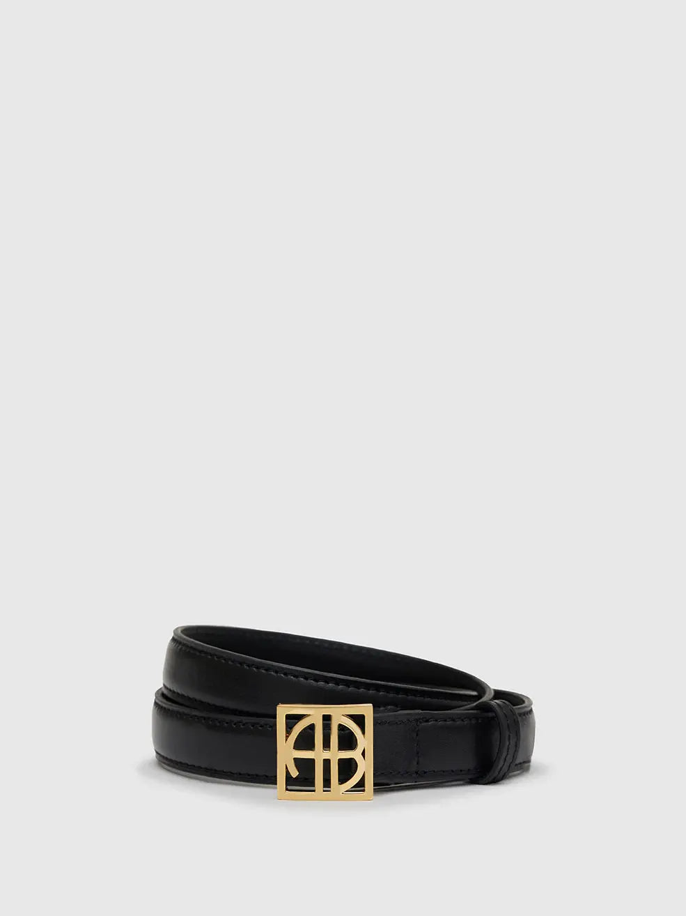 Monogram belt, black