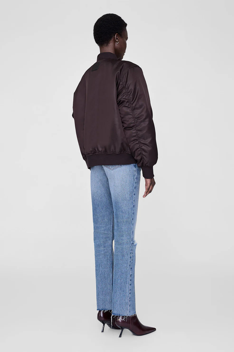 Leon bomber, deep brown