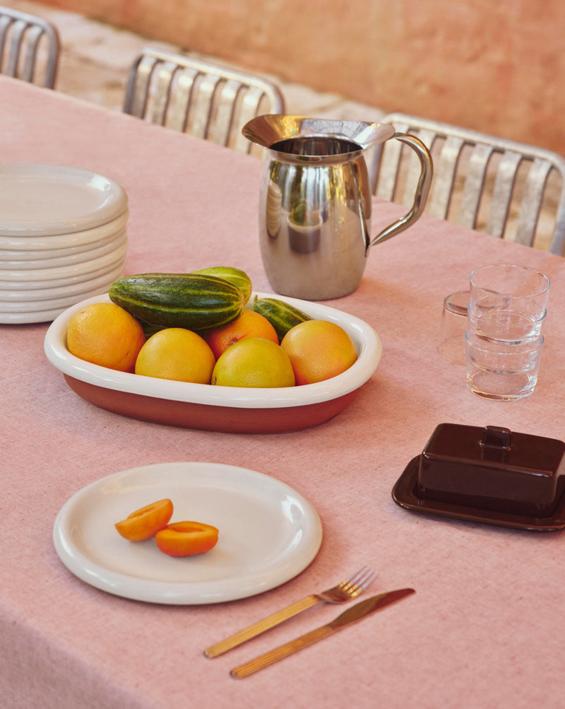 Barro Large Plate (Ø24), Off-white