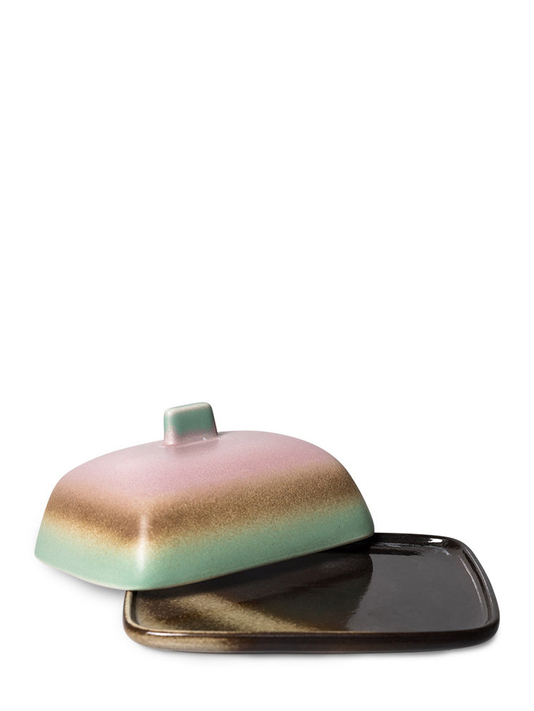 70's ceramics: butter dish, mercury