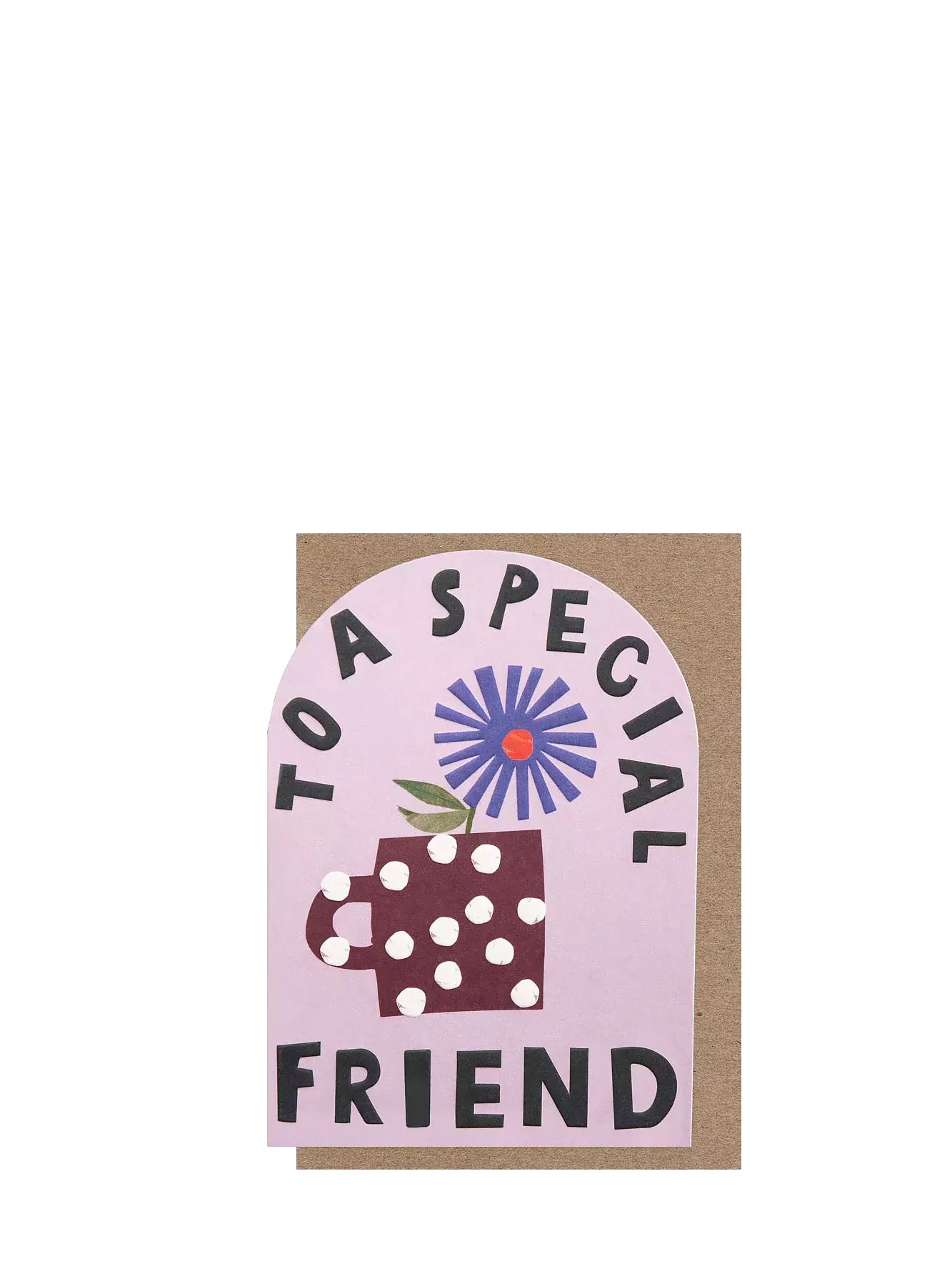 Special friend mug & flower, love & friendship card