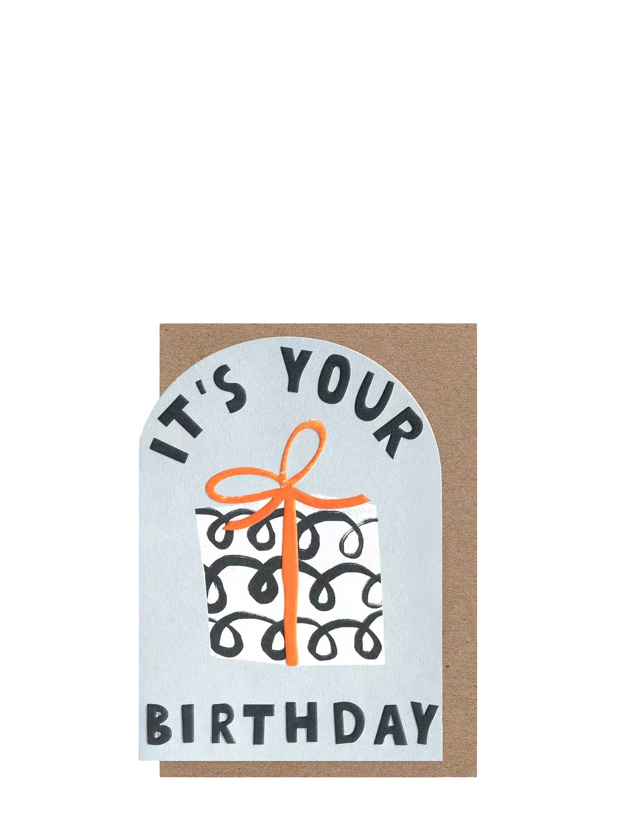 Wrapped present birthday card