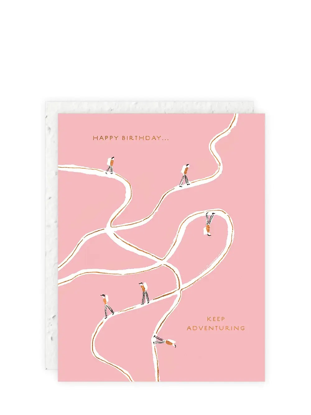 Keep adventuring adventurer, birthday card (plantable envelope)