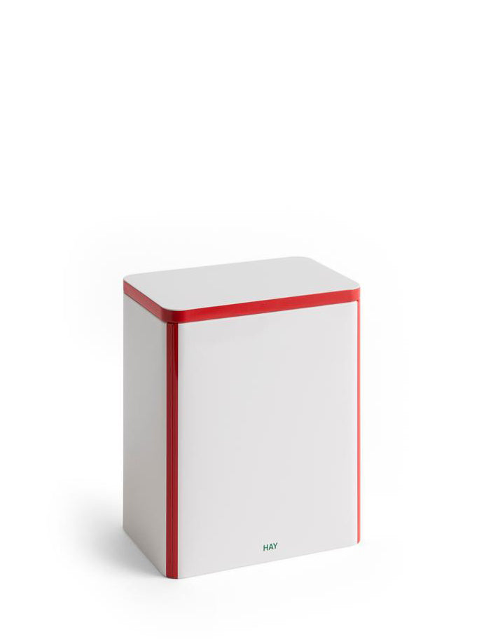 Tin L container, 2 colour combos