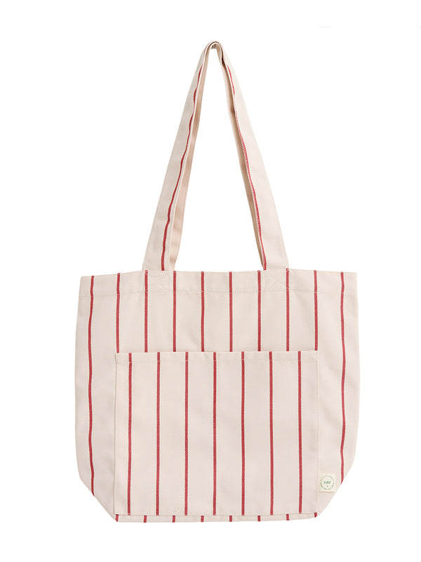 Outdoor Market striped tote bag, medium, 3 colours