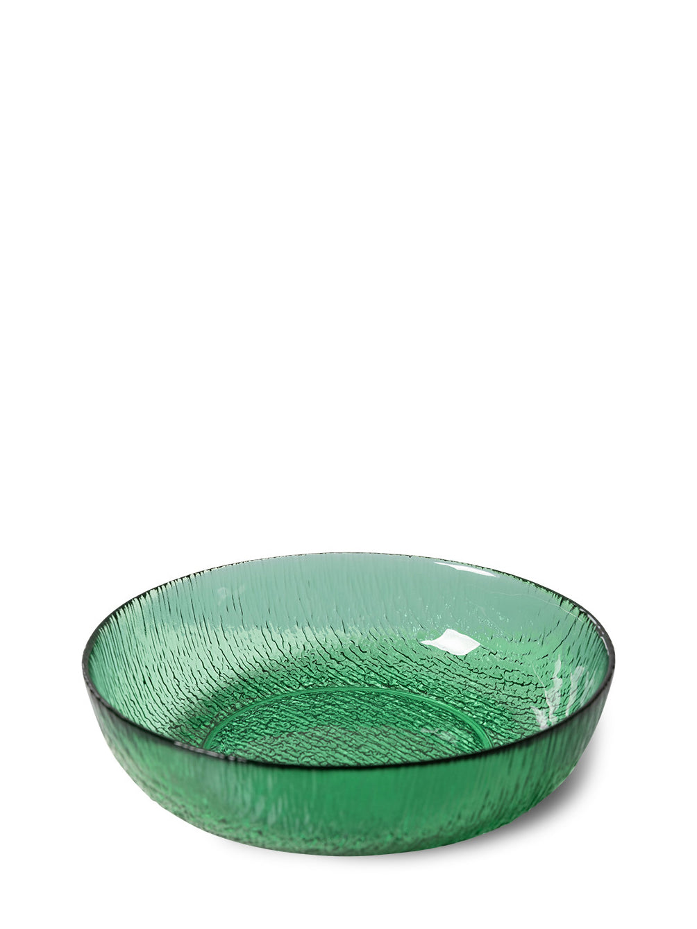 Glass dessert bowl, green (12,5cm)