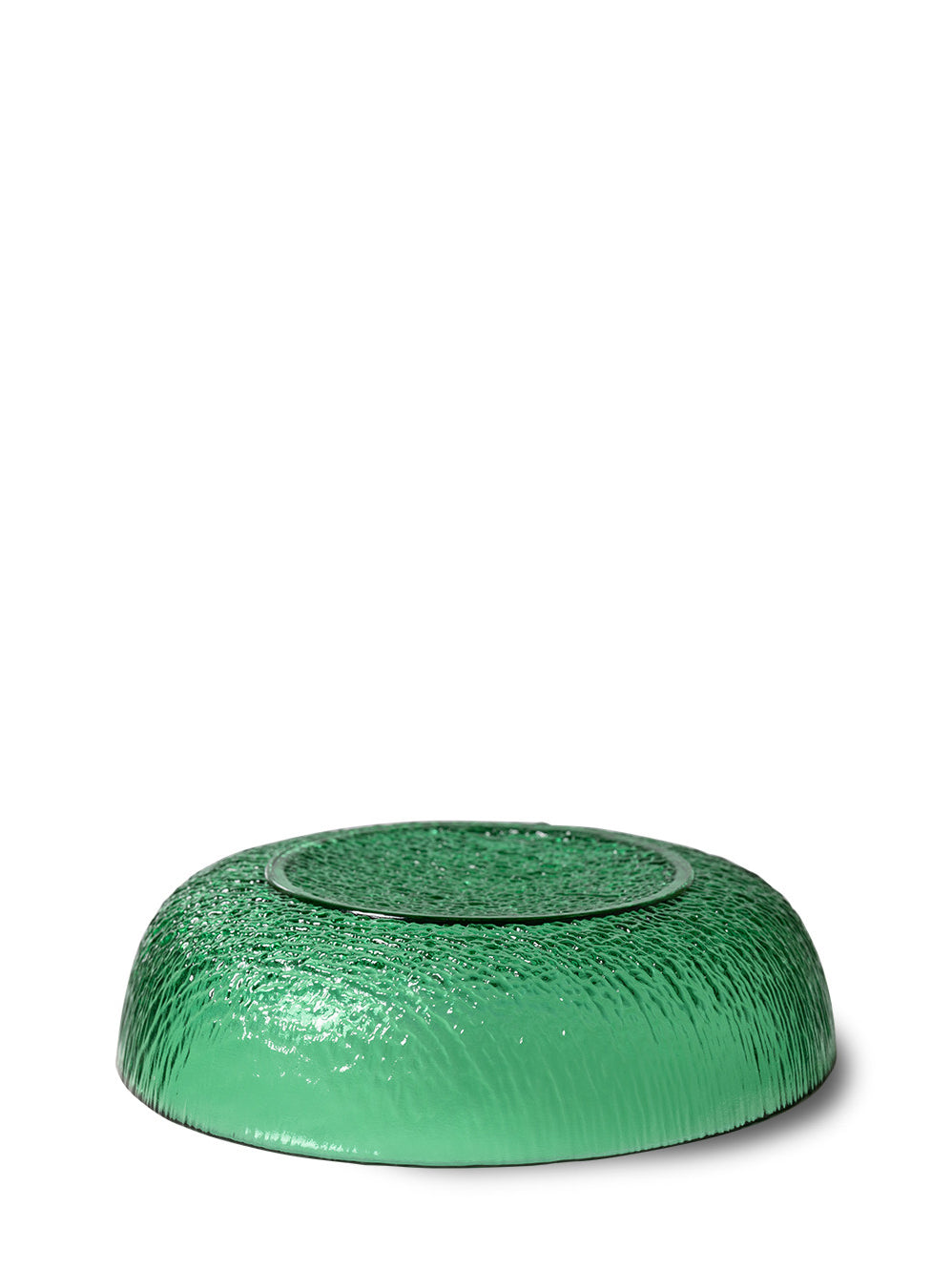 Glass dessert bowl, green (12,5cm)