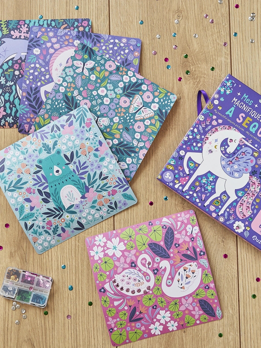 Craft Kit magical animals sequins art