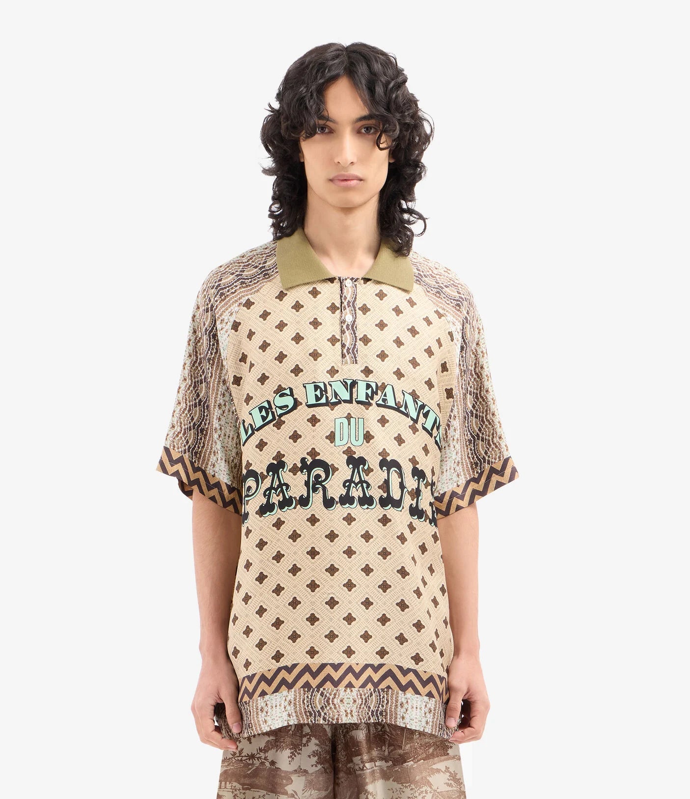 Aloe polo shirt silk