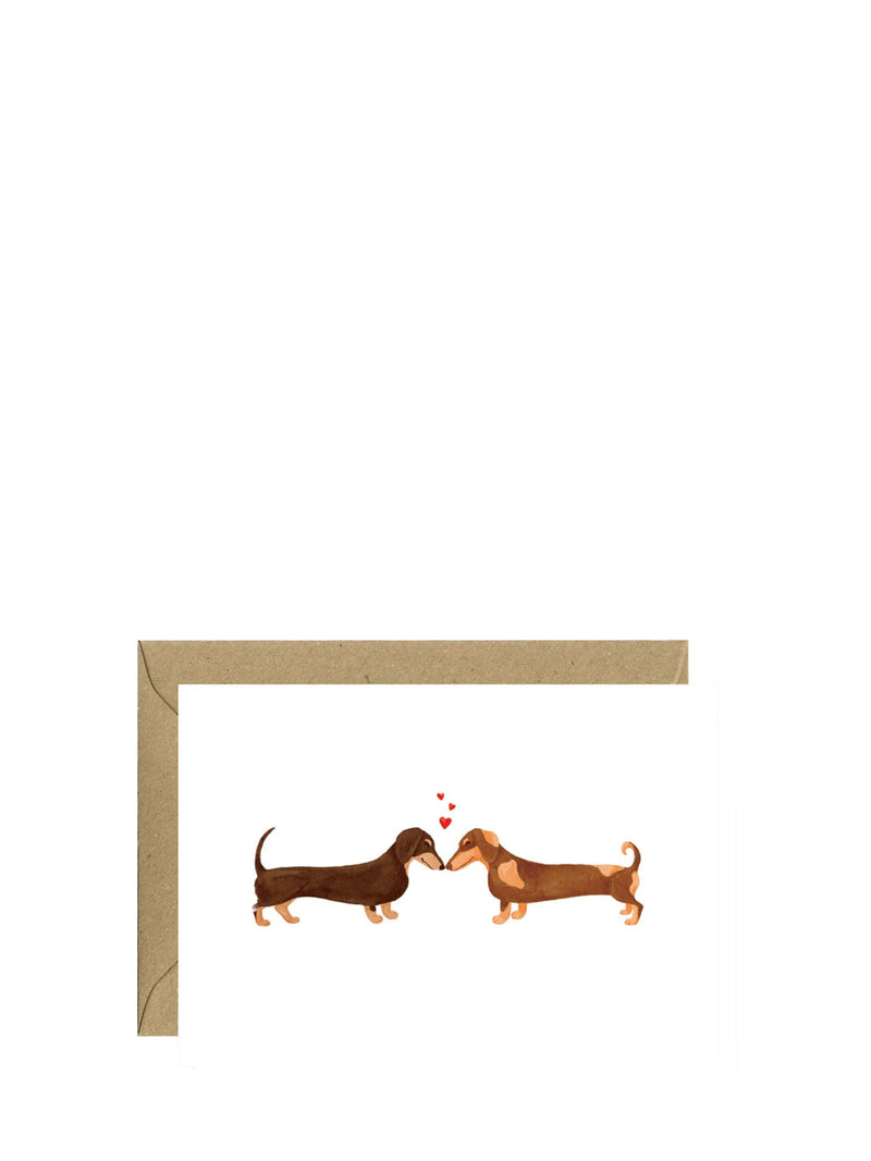 Dachshunds lovers, love & friendship card