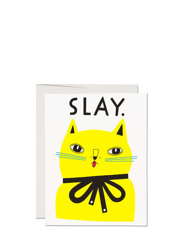 Slay, love & friendship card