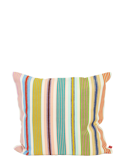 Dolores blanco square cushion cover, multicolour stripes (50x50cm)