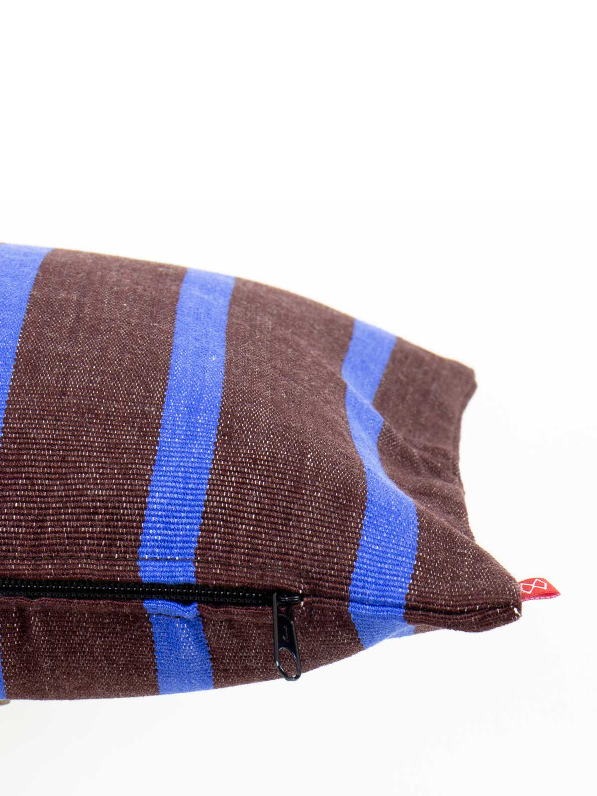 America Small Cushion Cover (30x50cm), brown/blue