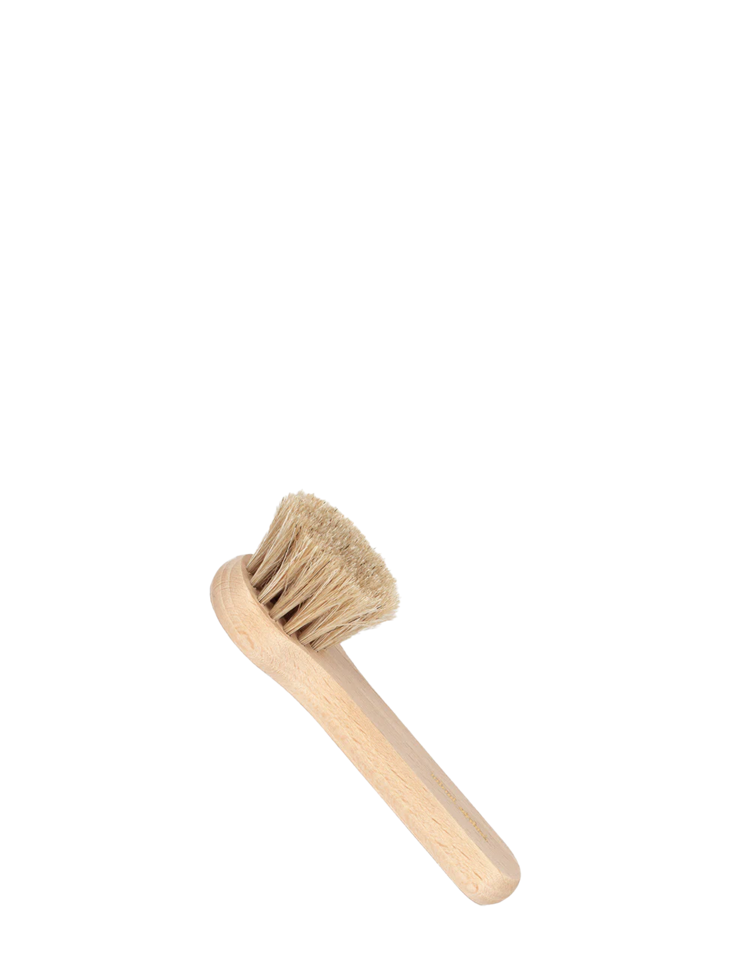 Scrub face cleansing brush, light wood