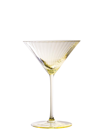 Lyon Martini Glass, Citron yellow