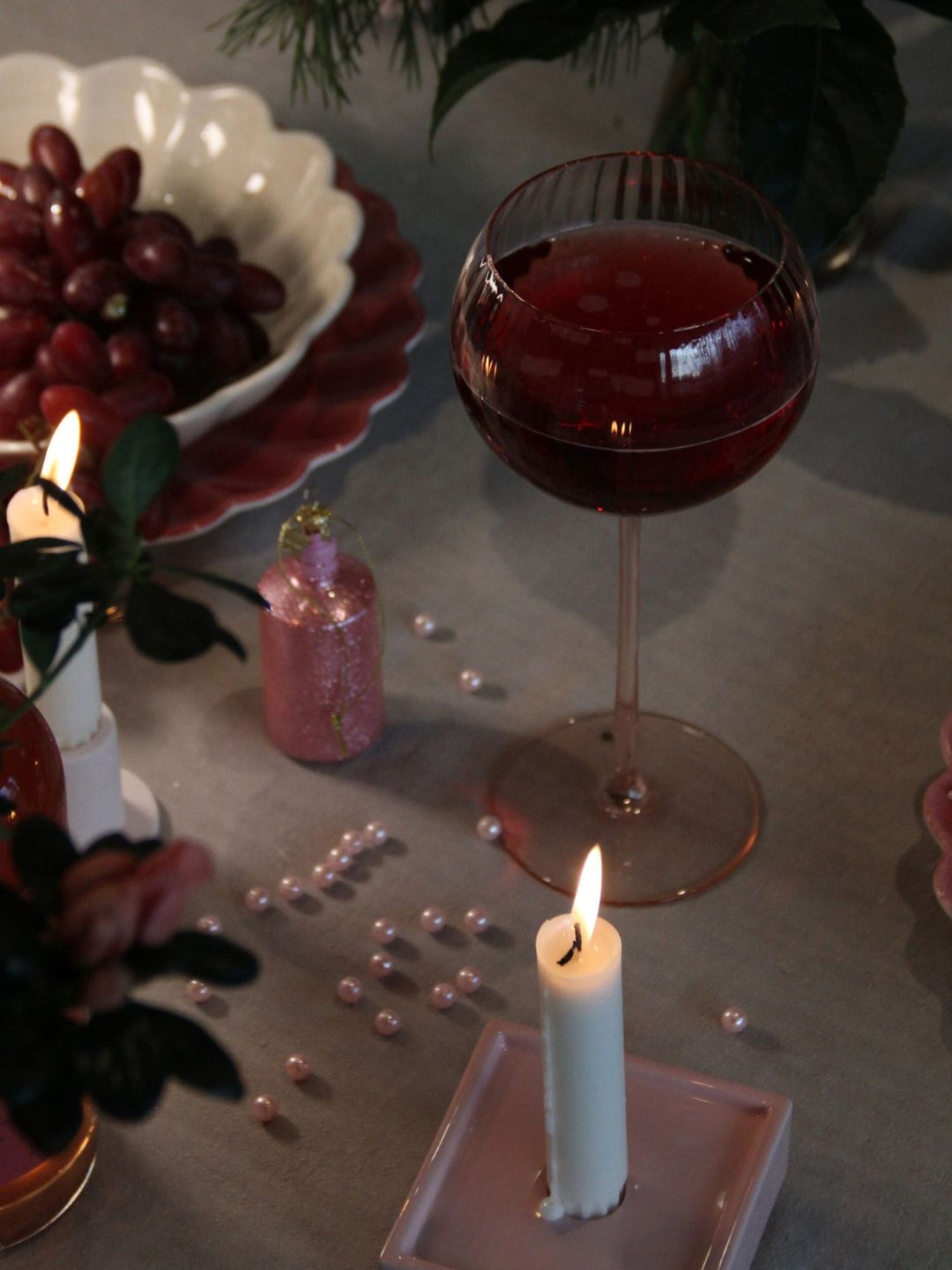 Lyon red wine glass, rose