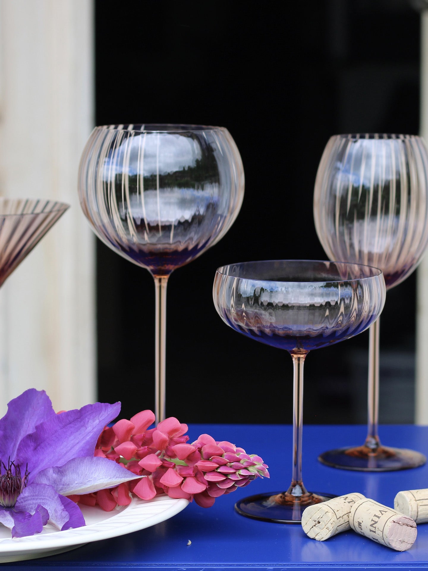 Lyon champagne saucer, brown (new)