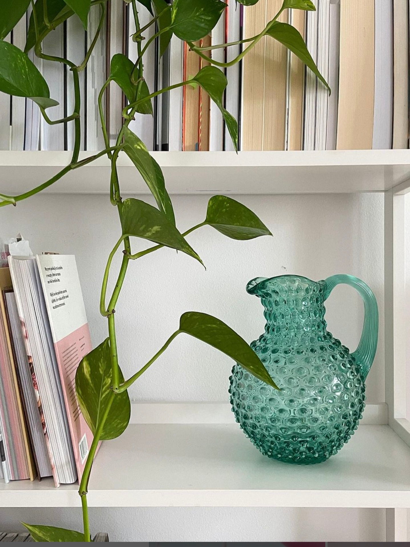 Paris hobnail jug 2 L, Beryl green