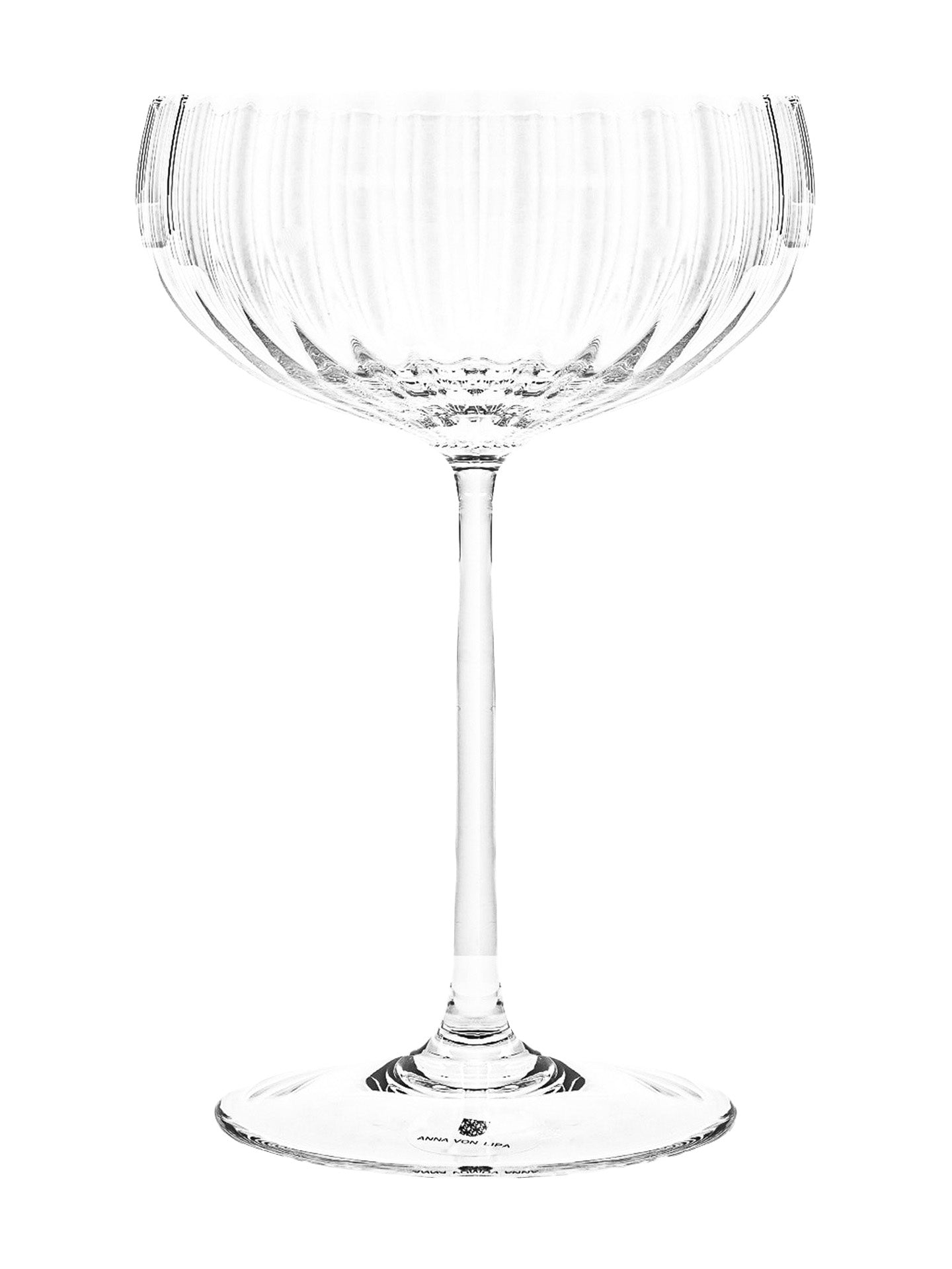 Lyon champagne saucer, clear