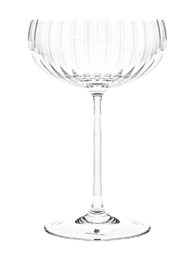 Lyon champagne saucer, clear