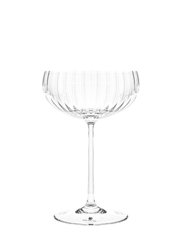 Lyon champagne saucer, clear