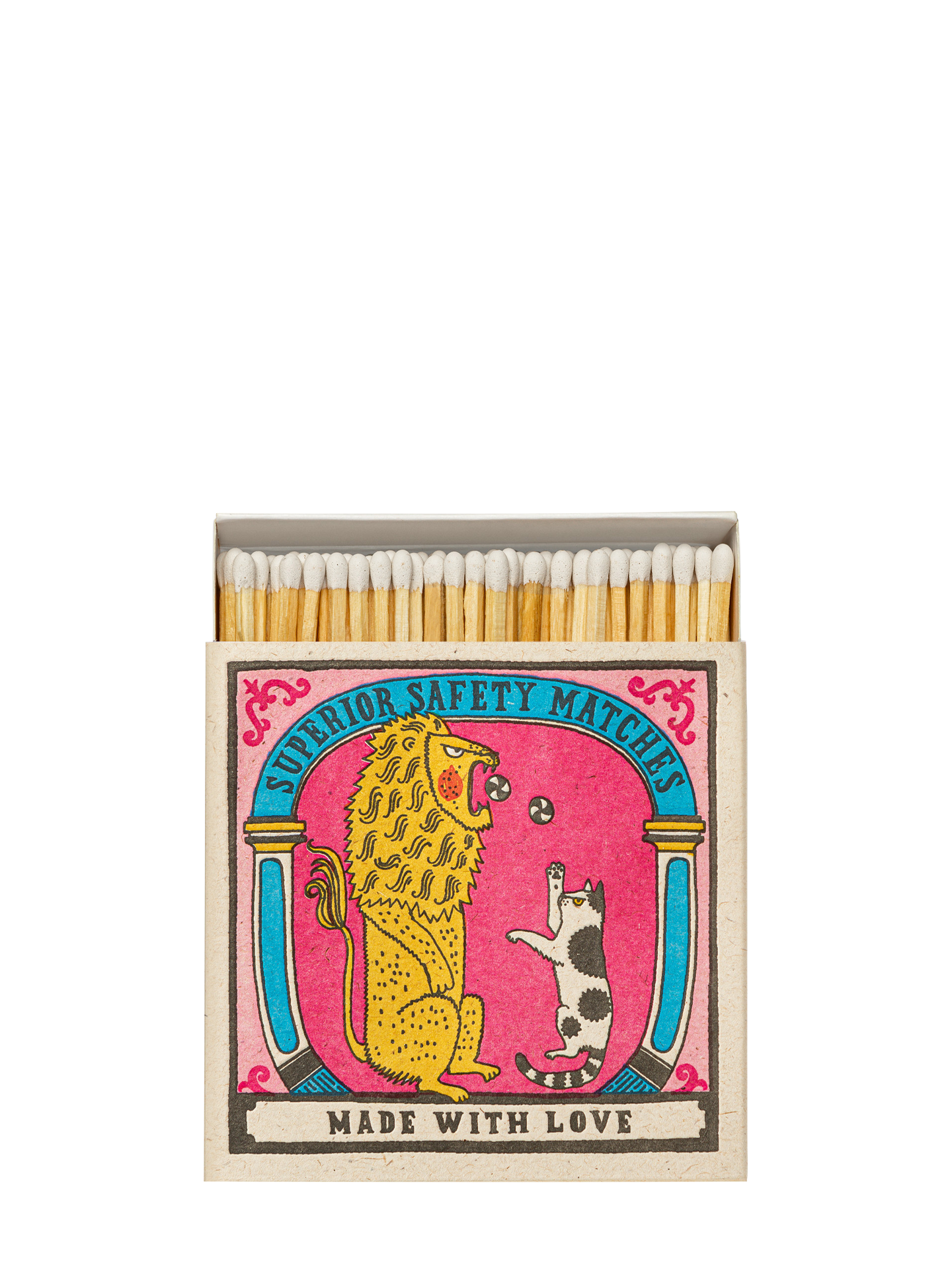 Big cat little cat (the lion & the house cat) matchbox