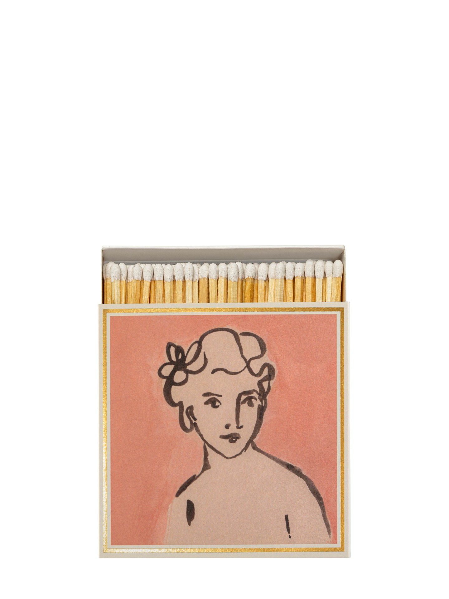 Divine portrait on pink matchbox by Wanderlust Paper Co.