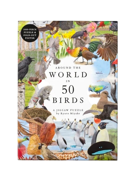 Around the World in 50 Birds puzzle (1000 pcs)
