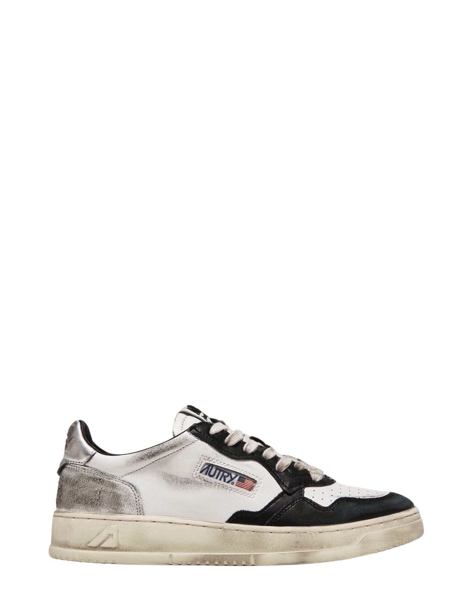 Super Vintage Low Sneakers, white-black-silver