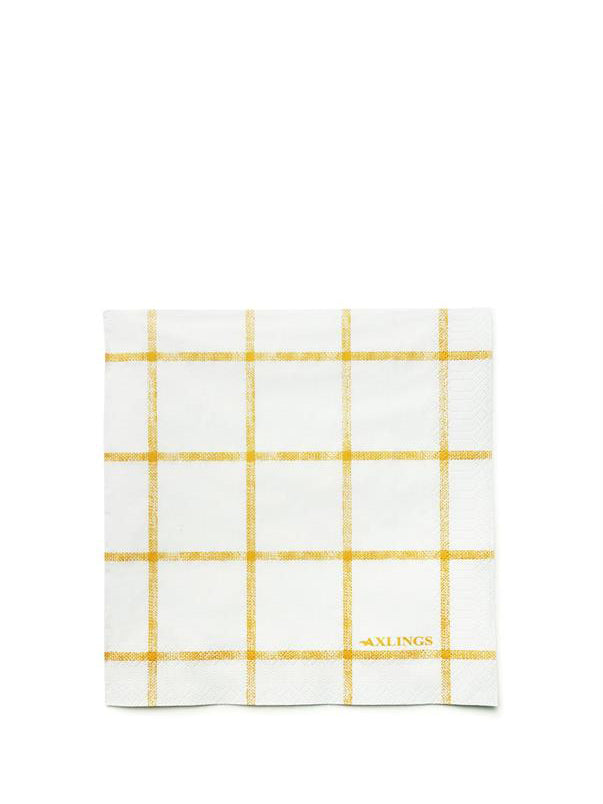 Köksruta paper napkin, ochre (50pcs)