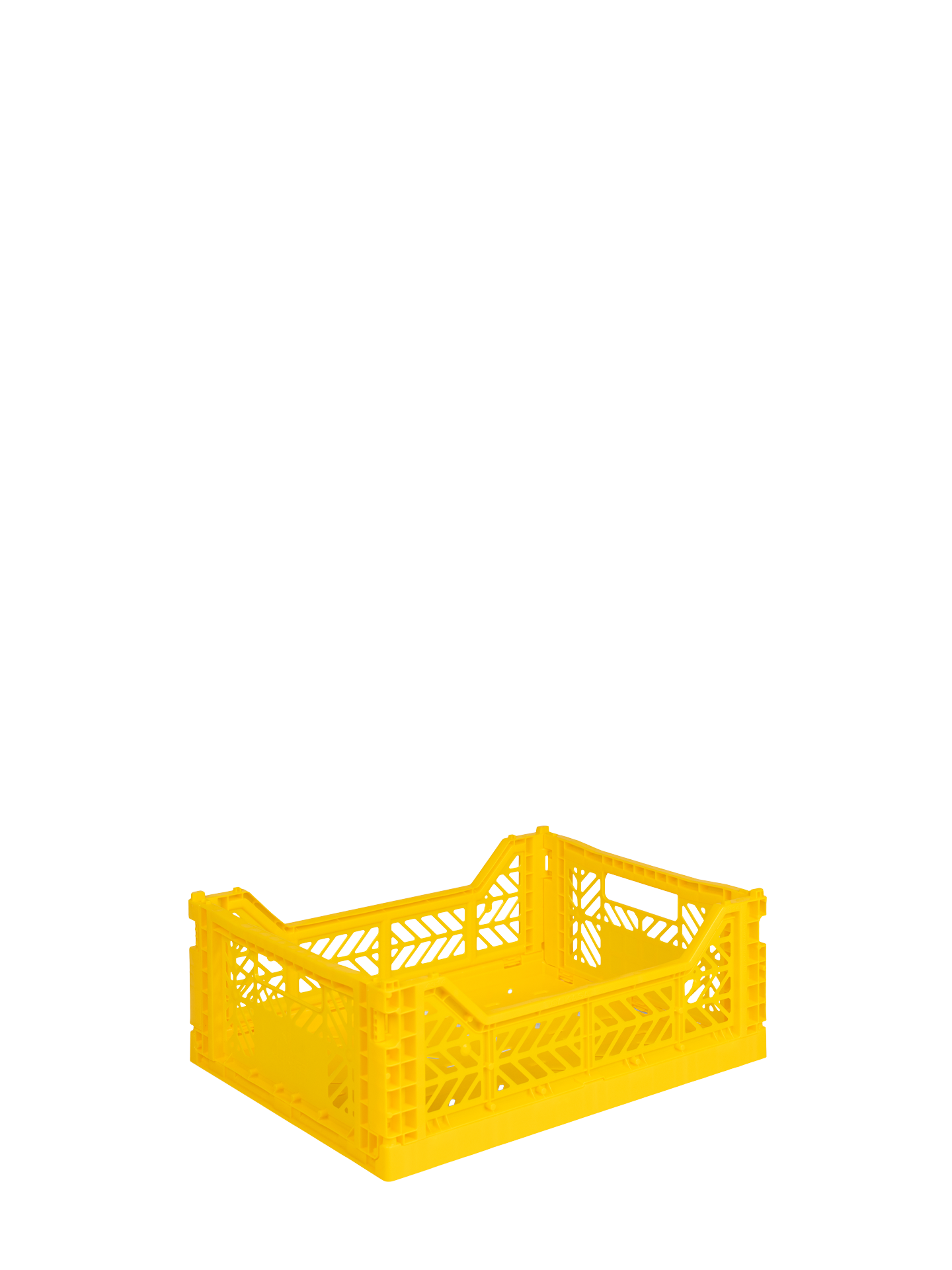 The Aykasa medium size storage box in sunflower Yellow.