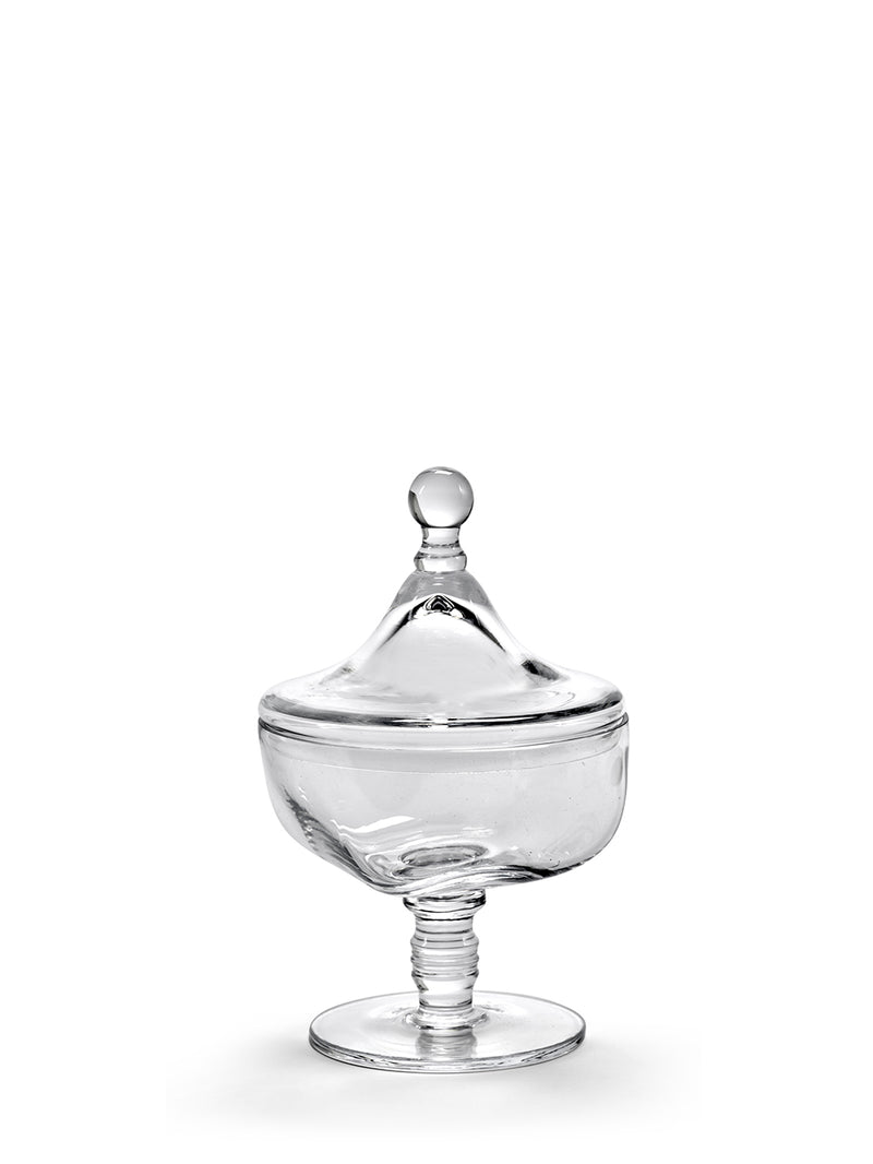 Josephine small treat jar w/ lid N°02, clear (Kris Van Assche)
