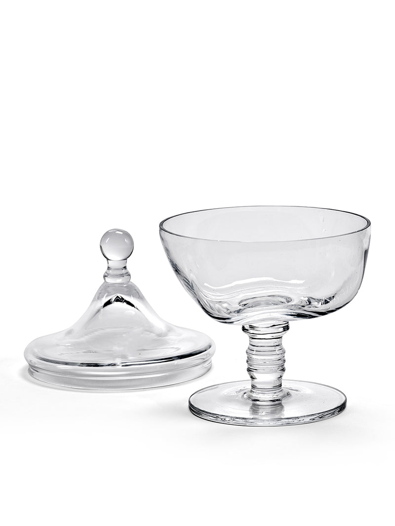 Josephine small treat jar w/ lid N°02, clear (Kris Van Assche)