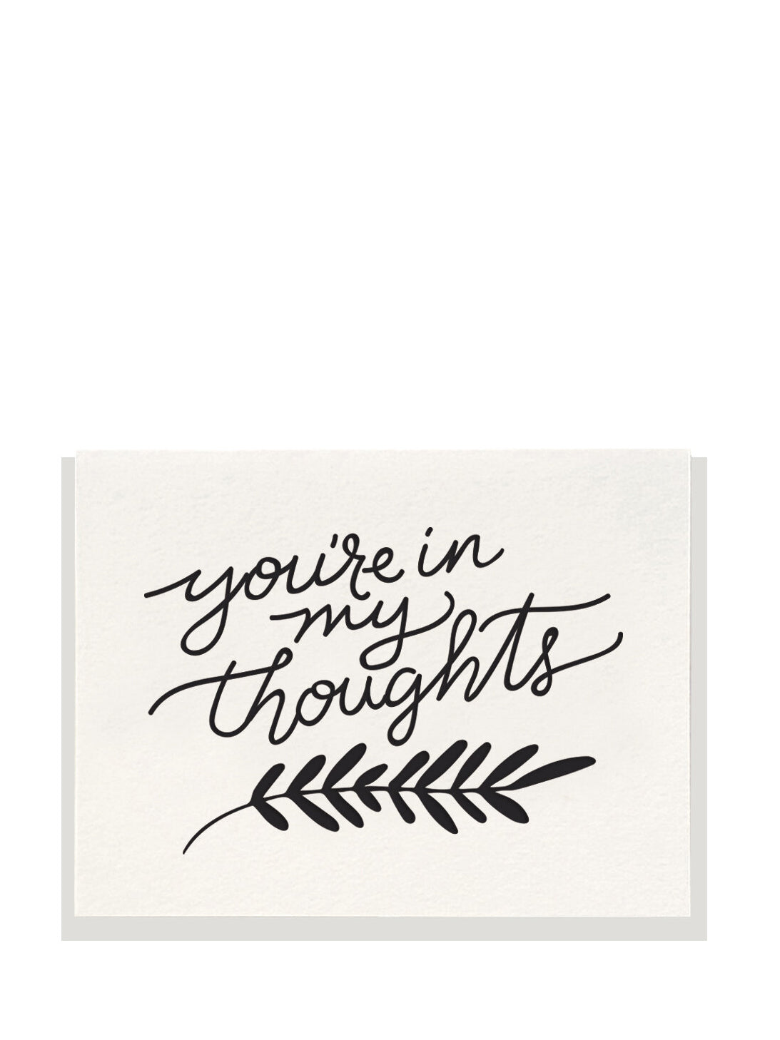 You're In My Thoughts, Sympathy Card