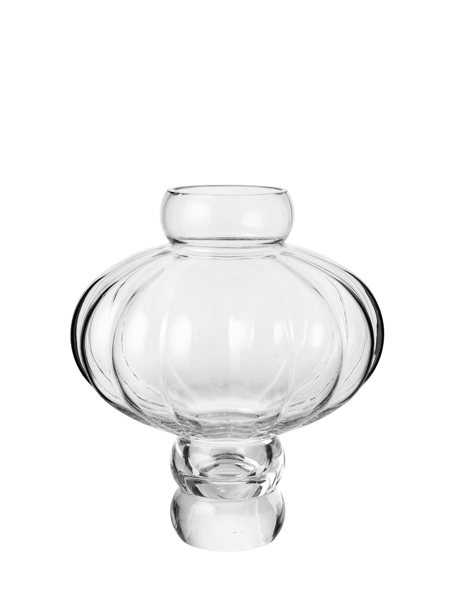 Balloon glass vase 03, clear (height 40cm)