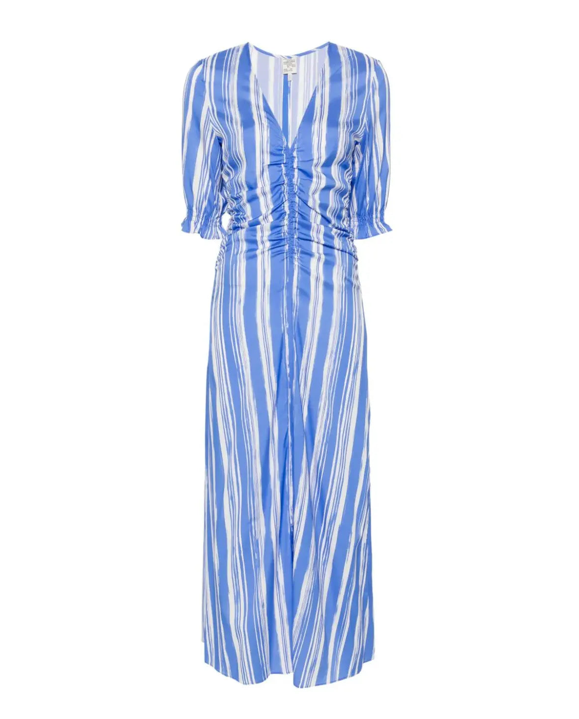 AMMA dress, blue stripe