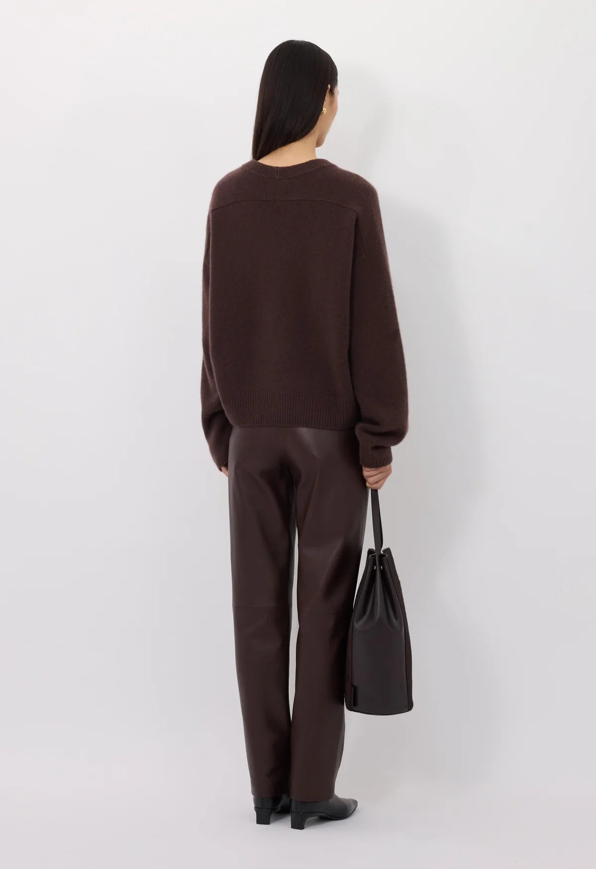 Bill draped sweater, Brown