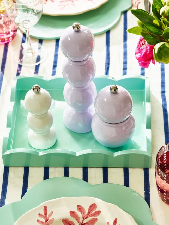 Bobbin salt & pepper mill, lilac (24cm)