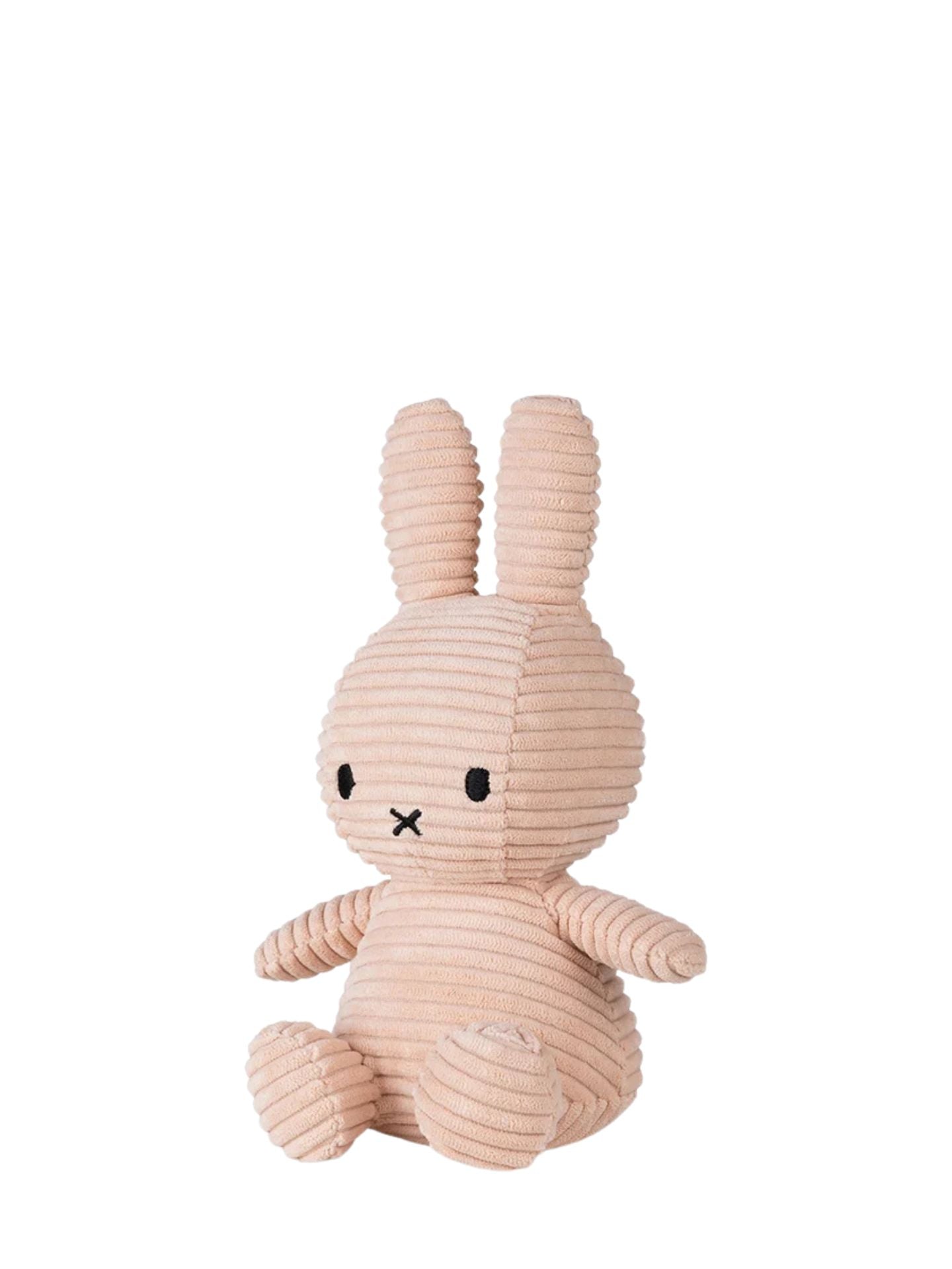 Miffy Rabbit-shaped plush toy with a soft, ribbed texture on a white background
