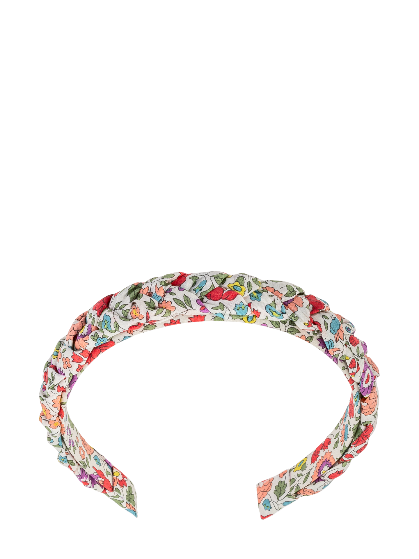 Braided Hairband, Multicolour Liberty print