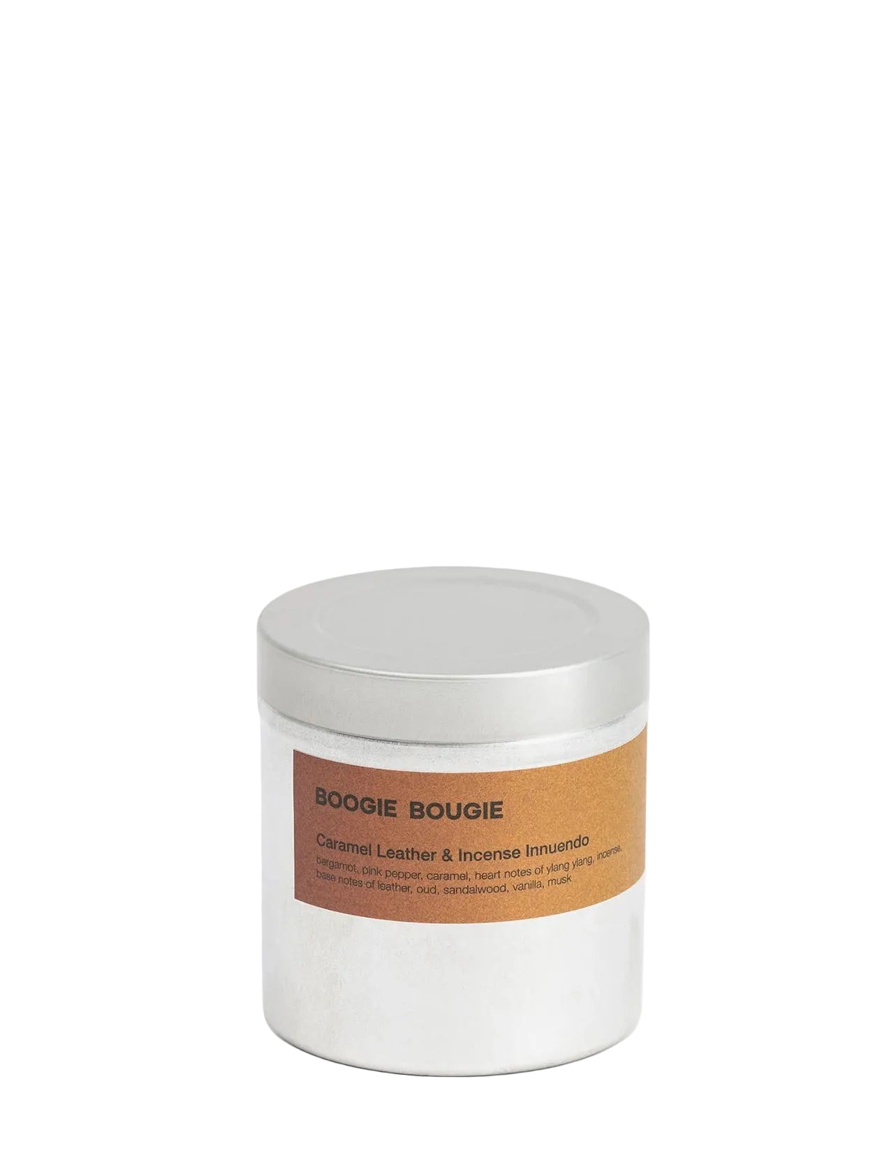 Caramel Leather & Incense Innuendo scented candle (250g)